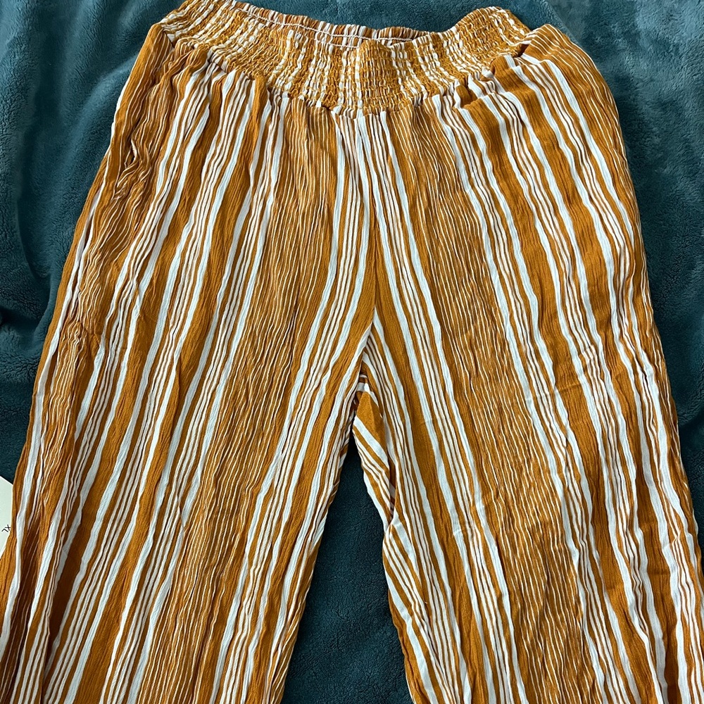 Orange and white beach / dress pants